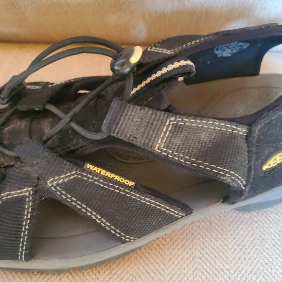 KEEN Venice H2 Hiking Sandals Men 10.5 Black All Terrain Sport Waterproof - Picture 8 of 12